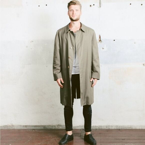 London Fog Single Breasted Trench Coat Removable Fleece Lining 40 - Picture 16 of 16